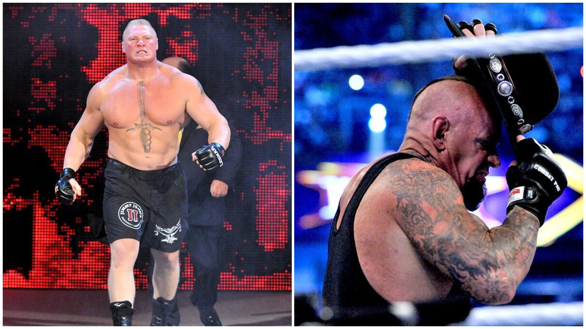 Brock Lesnar (left), and The Undertaker (right) [Image credits - WWE.com]