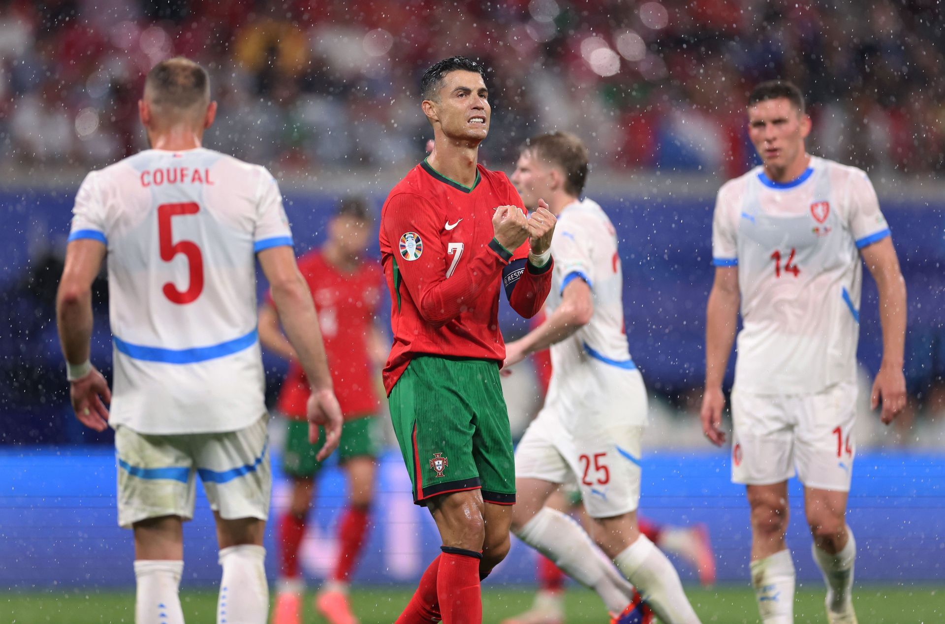 Cristiano Ronaldo captained Portugal in a win against the Czech Republic.