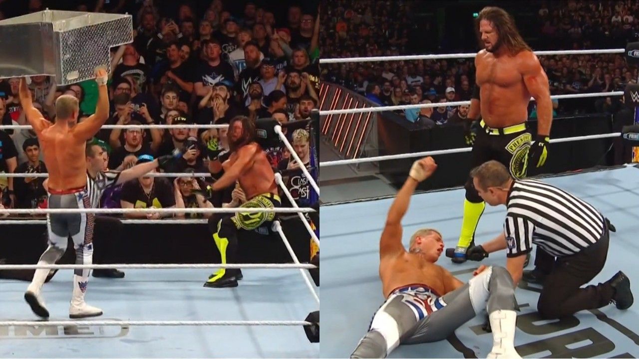 अनडिस्प्यूटेड WWE चैंपियन कोडी रोड्स काफी मुश्किलों के बाद मैच जीत पाए (Photo: WWE.com)
