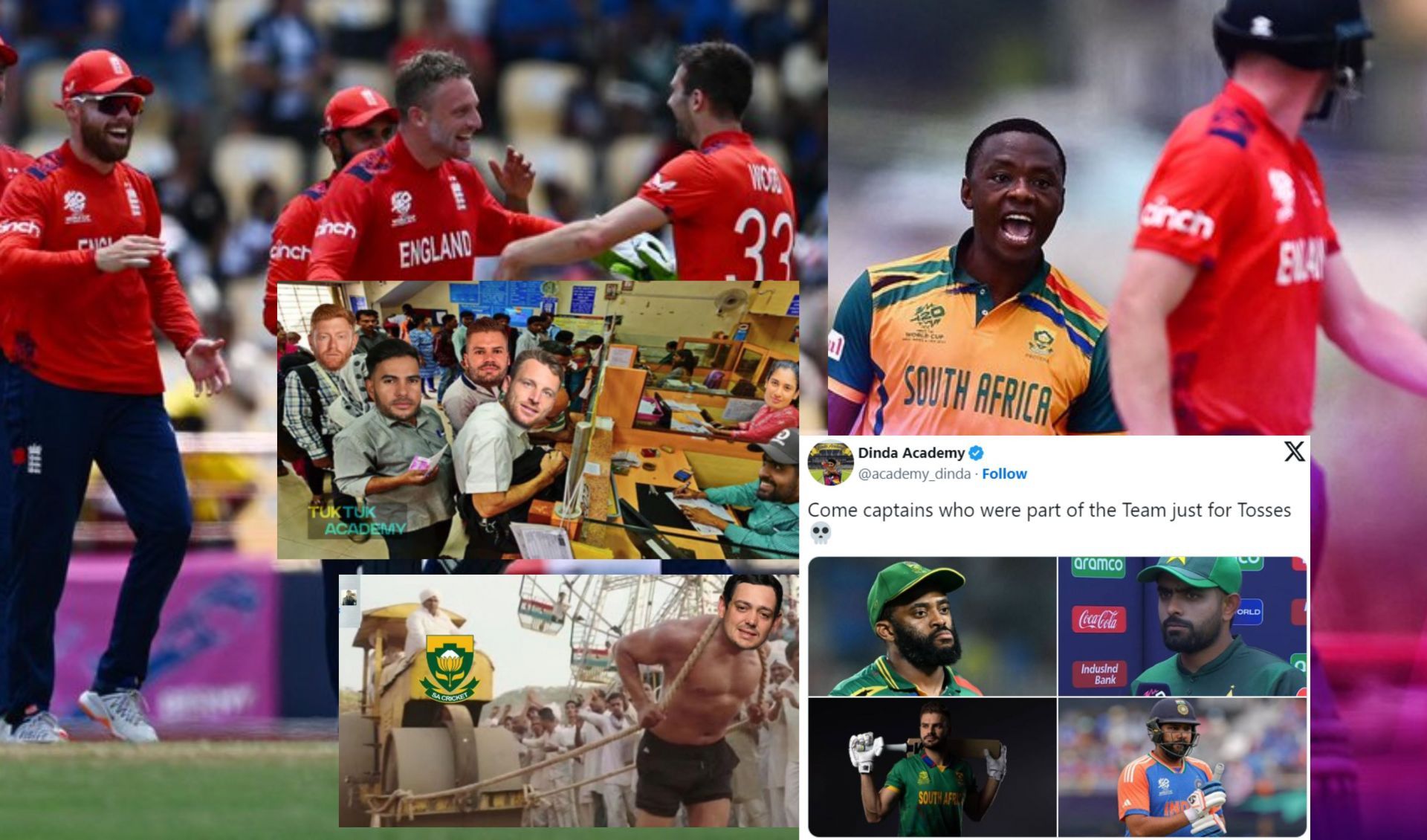 Top 10 funny memes from ENG vs SA WC match. (Image credits: ICC)