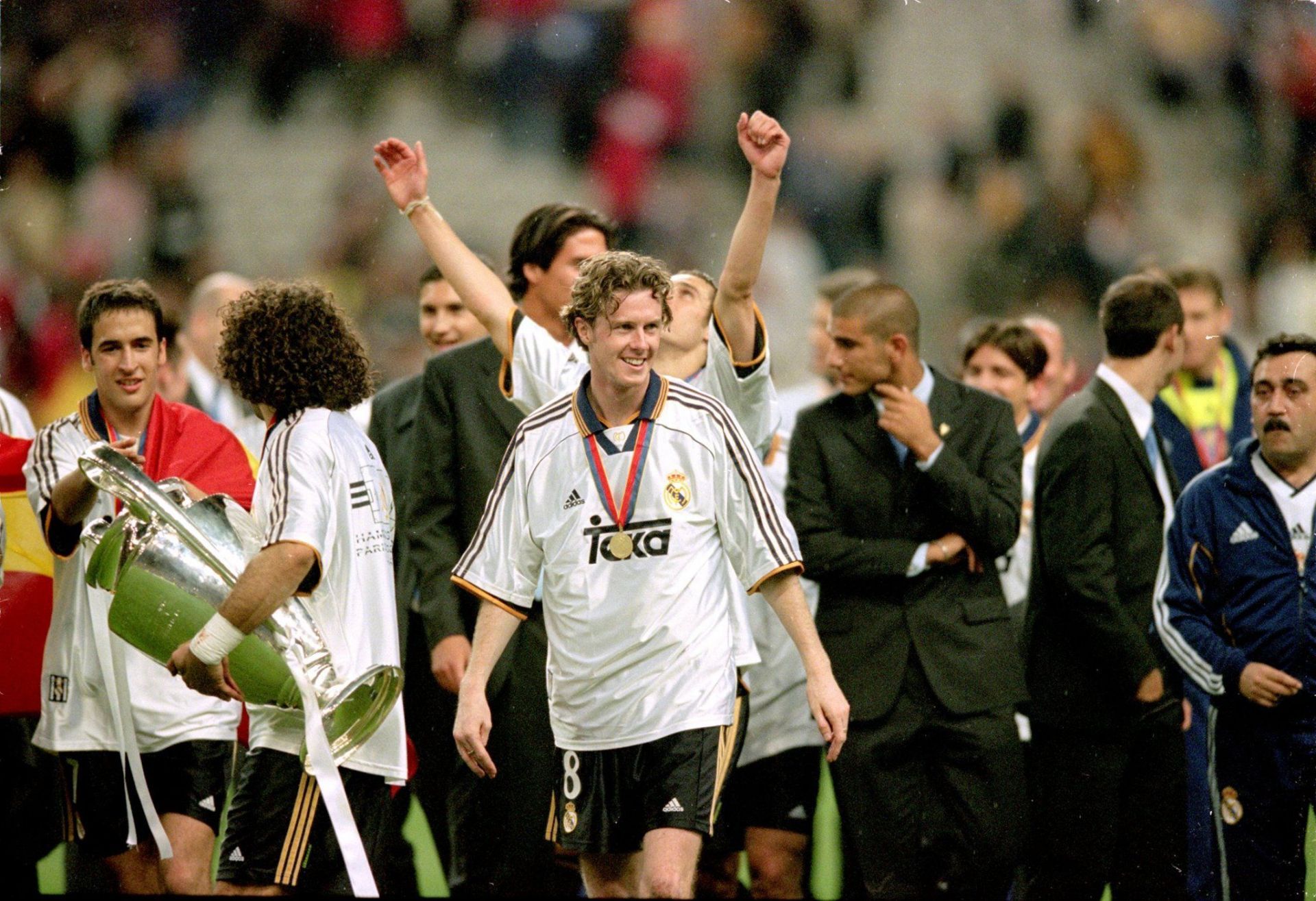 Steve McManaman after the UCL triumph. Photo courtesy: UEFA Champions League