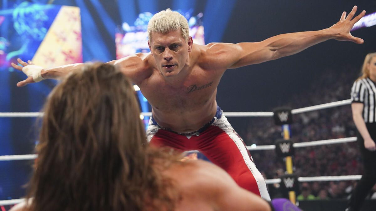 Cody Rhodes in action against AJ Styles. (Photo Courtesy: WWE.com)