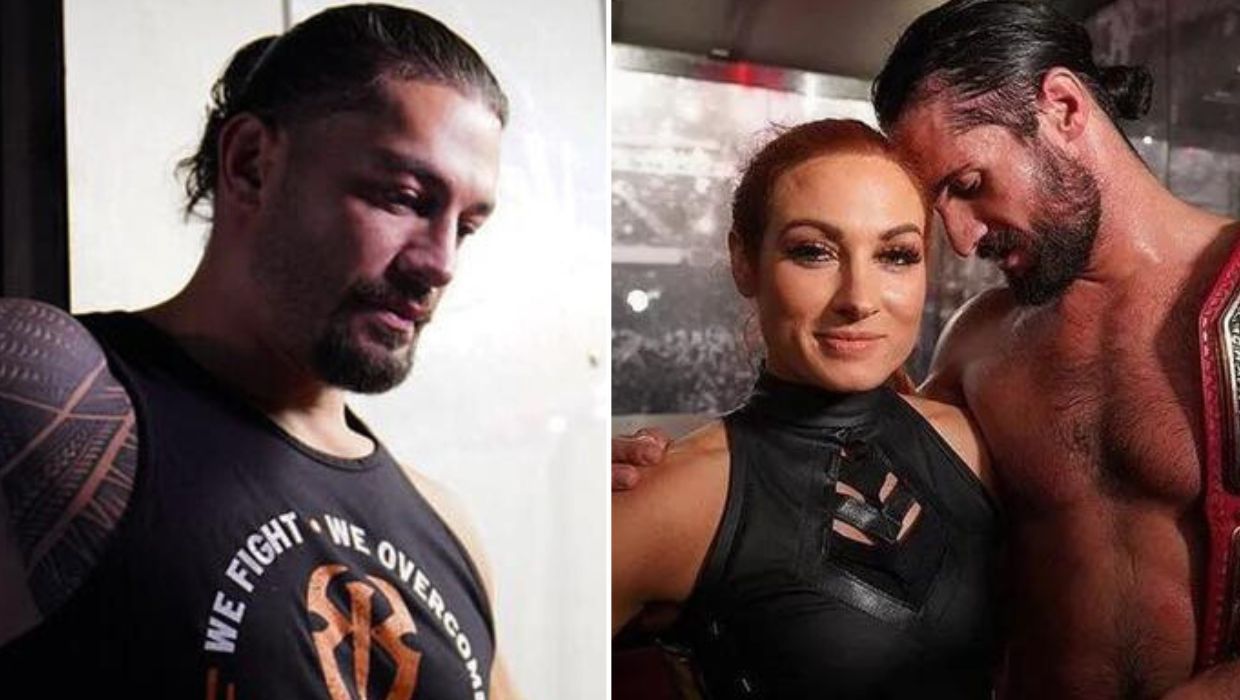 Roman Reigns/ Becky Lynch and Seth Rollins
