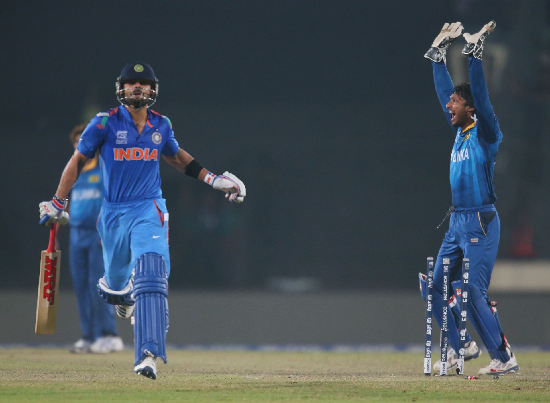 Kohli scored a 58-ball 77 against Sri Lanka in the 2014 World Twenty20 final.