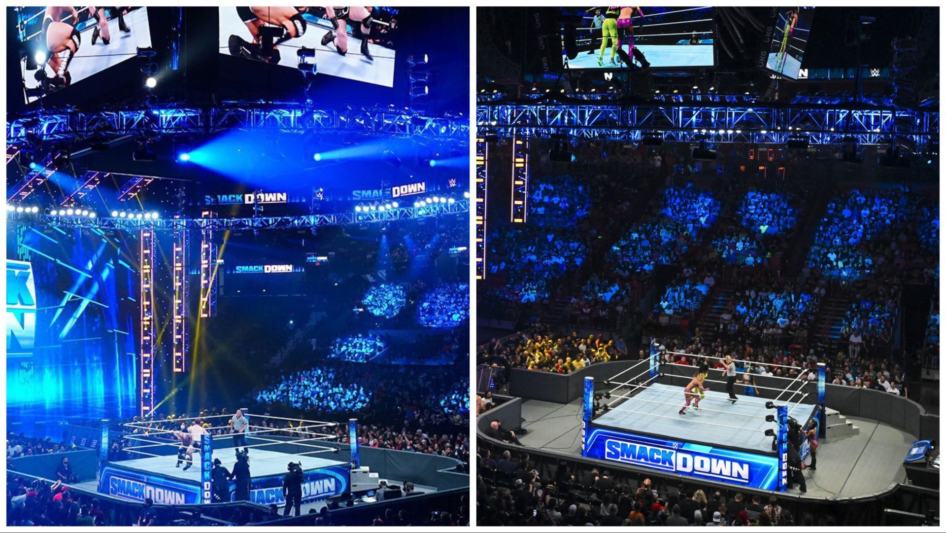 The WWE Universe attends live SmackDown tapings