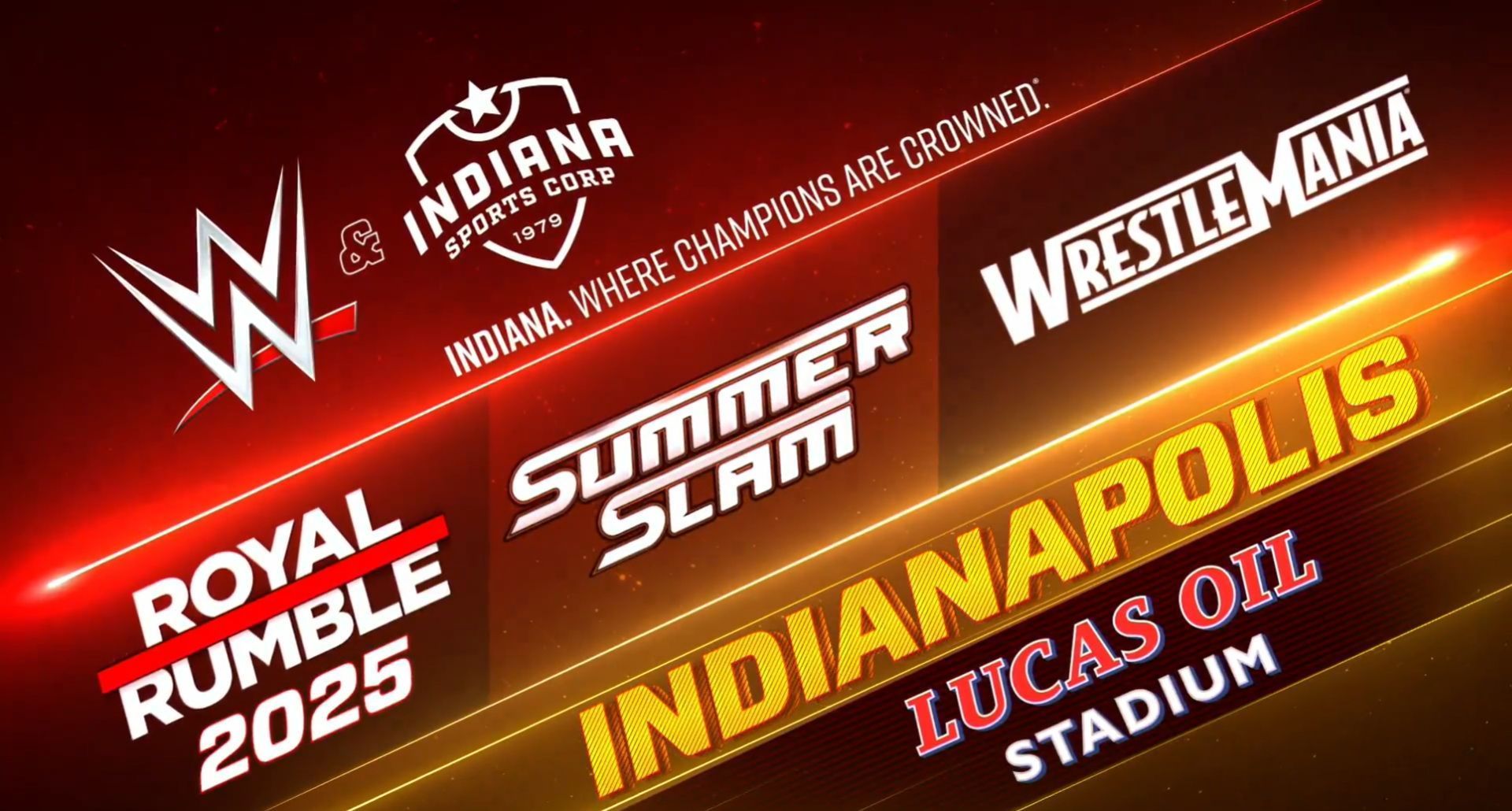 When will WrestleMania and SummerSlam take place in Indianapolis? (credit: Triple H on X)