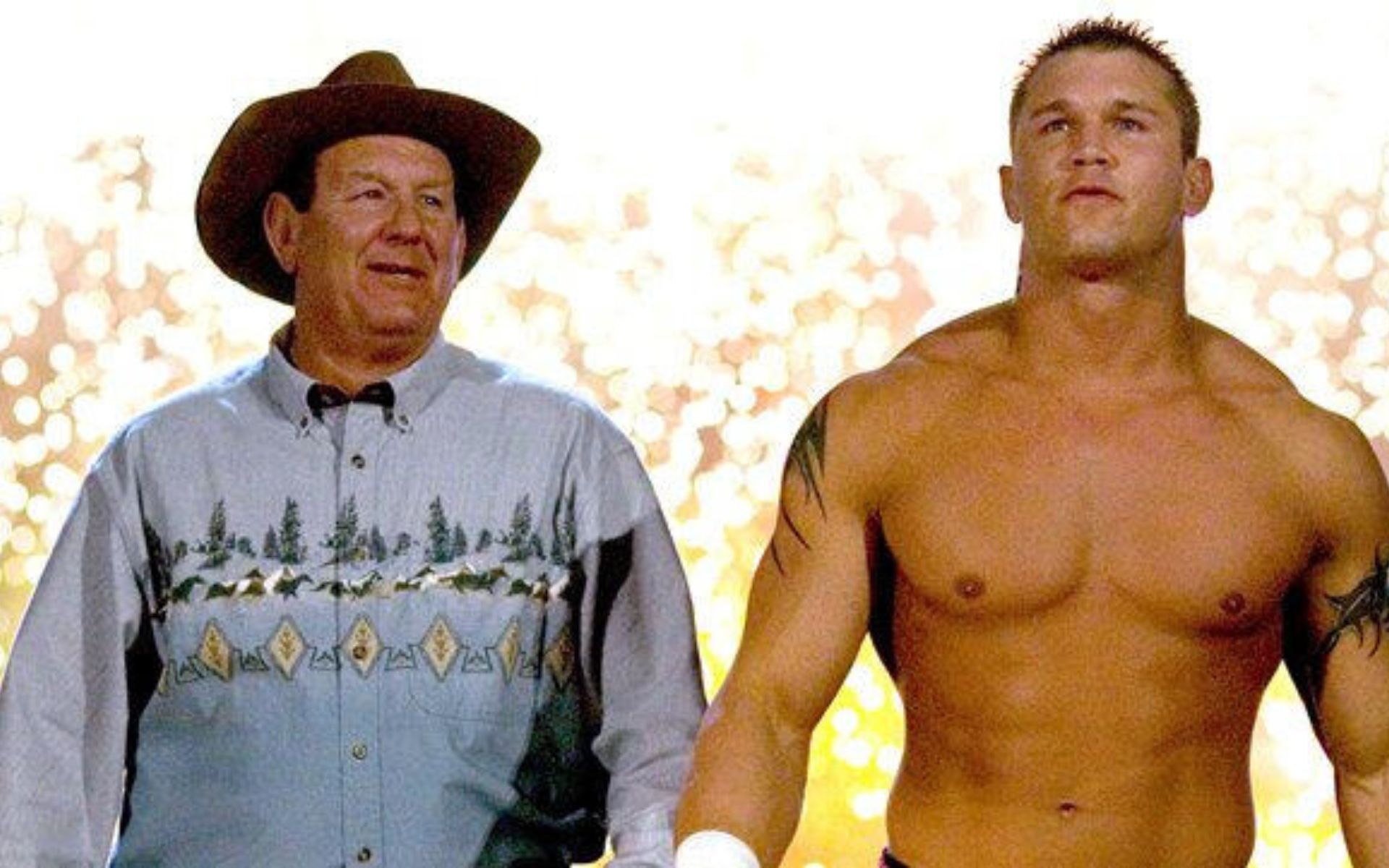 Randy with his father, Hall of Fame legend Cowboy Bob Orton! [Photo credit: WWE.com]