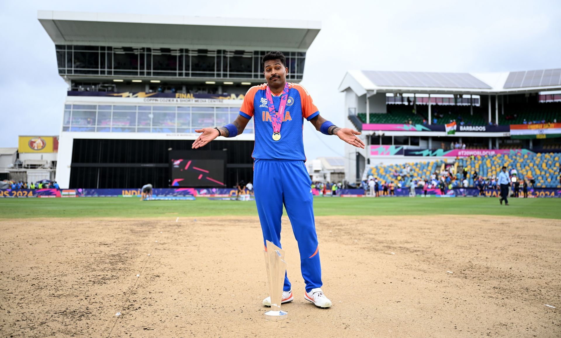 [Watch] Hardik Pandya's unique celebration with 2024 T20 World Cup ...