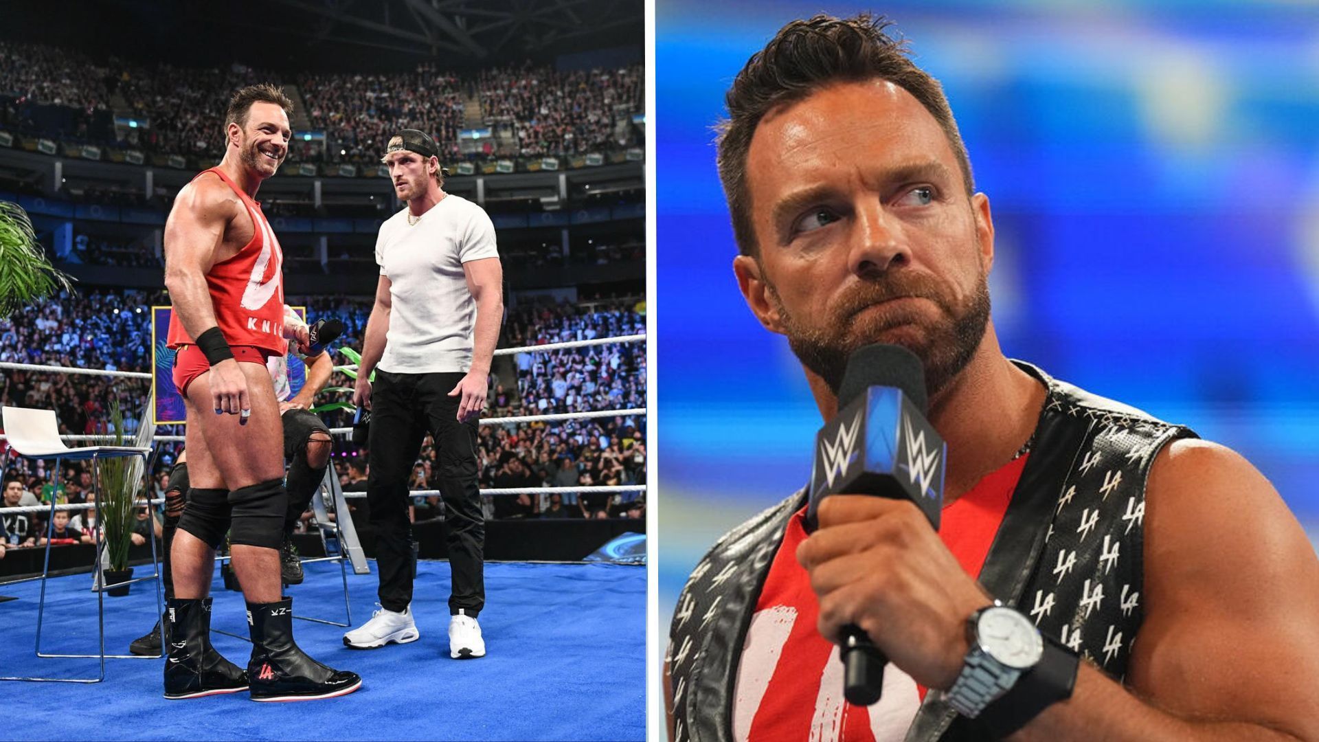 LA Knight and Logan Paul have engaged in a feud on SmackDown [Image Credit: WWE]