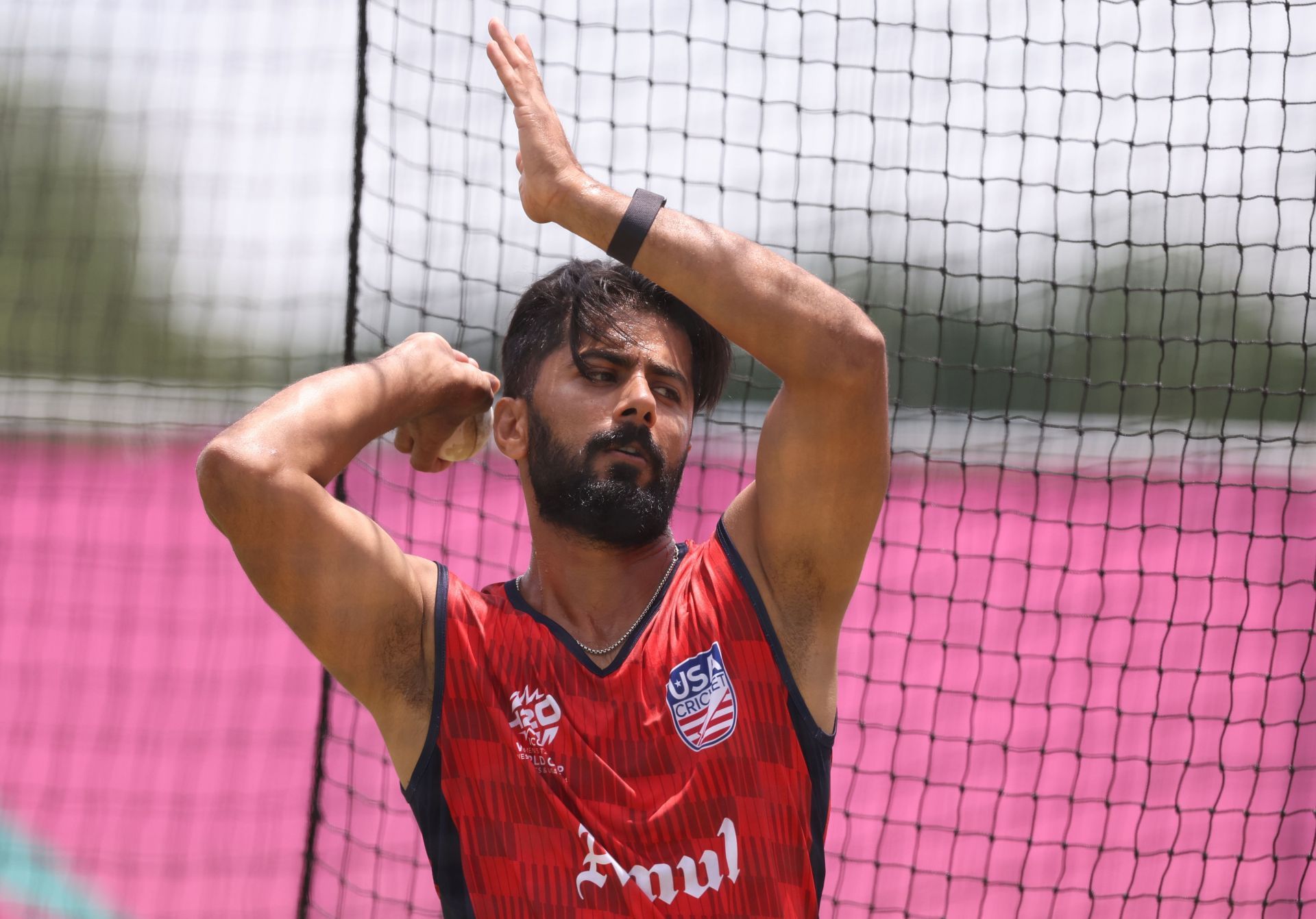 Ali Khan is one of the main bowlers of the USA team (Image: Getty)