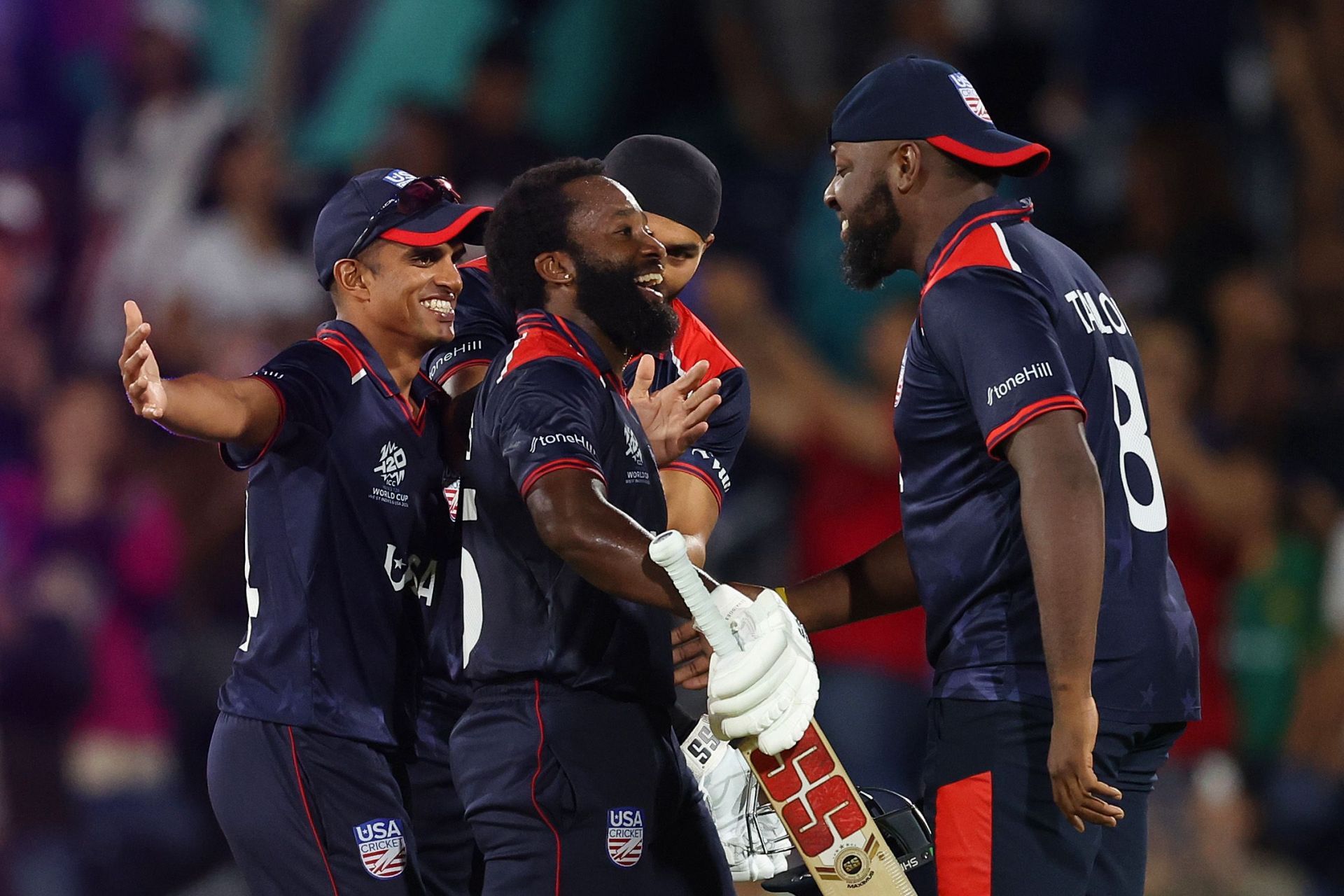 The United States defeated Canada before beating Pakistan in the Super Over.