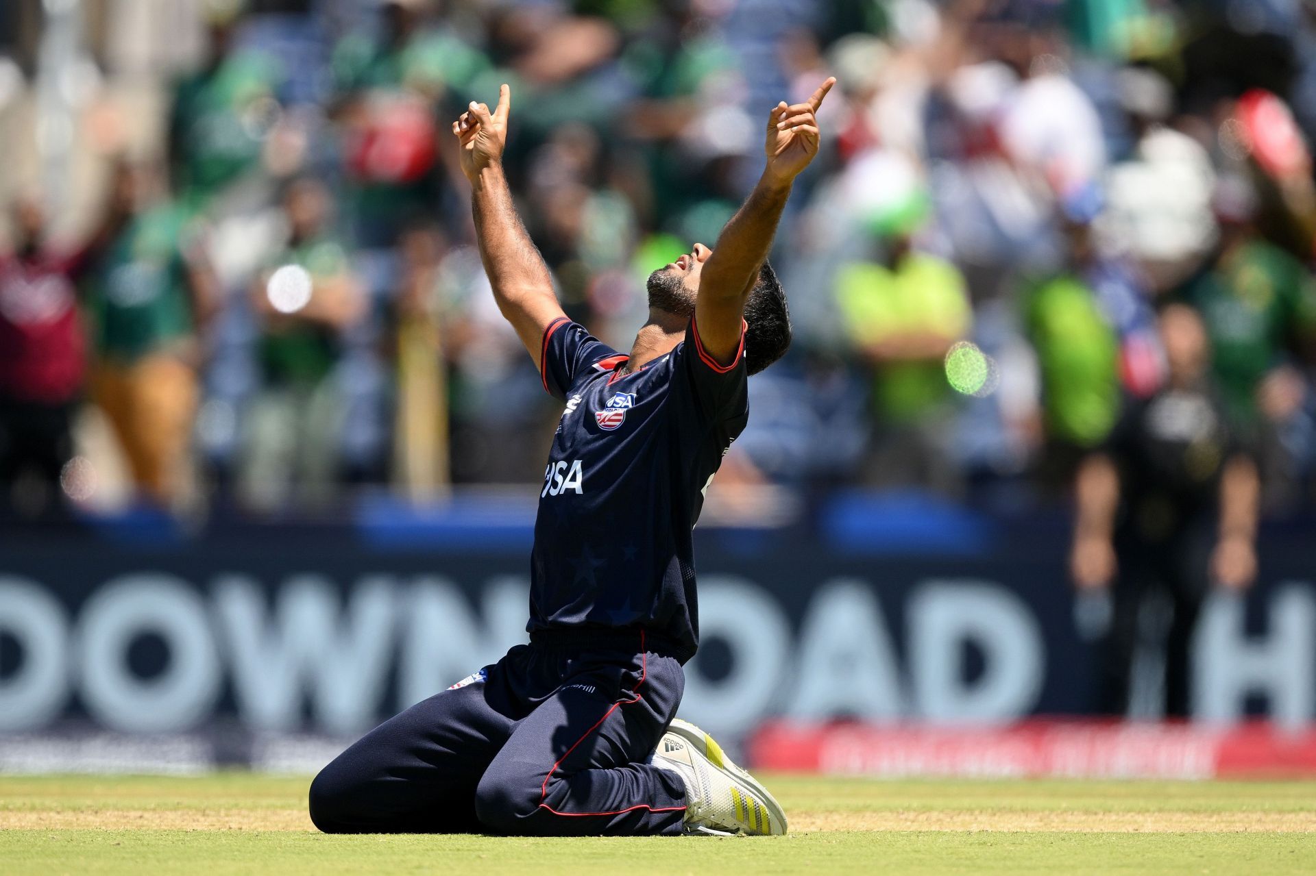 Saurabh Netravalkar bowled the Super over for the USA. (Credits: Twitter)