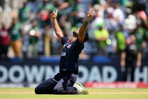 Saurabh Netravalkar bowled the Super over for the USA. (Credits: Twitter)