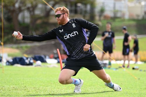 Jonny Bairstow does fielding practice. (Credits: Getty)