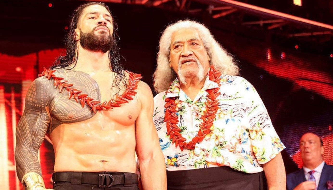 Roman Reigns with his father Sika Anoa