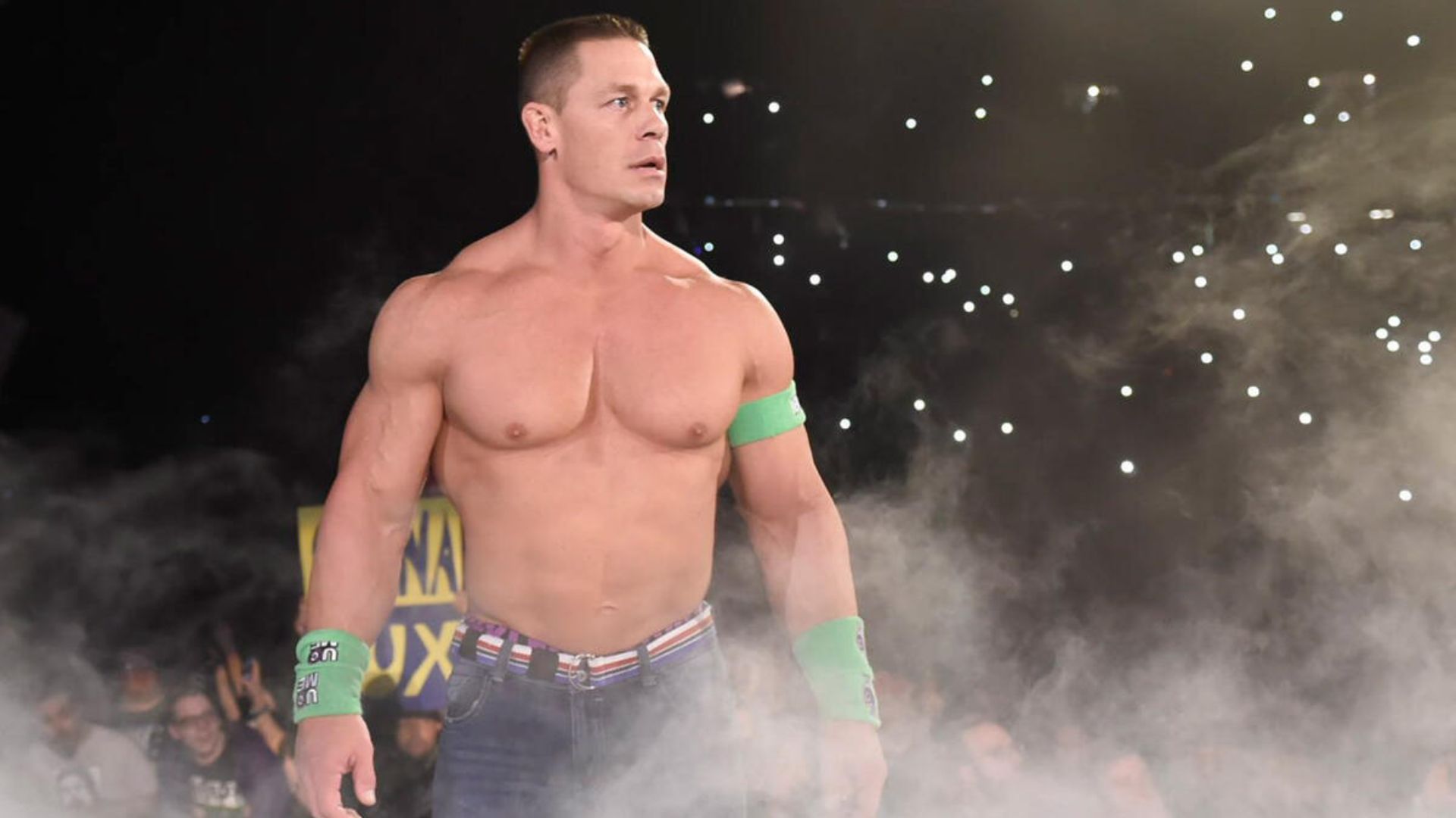 John Cena at WrestleMania 34, when he faced The Undertaker [Photo credit: WWE]