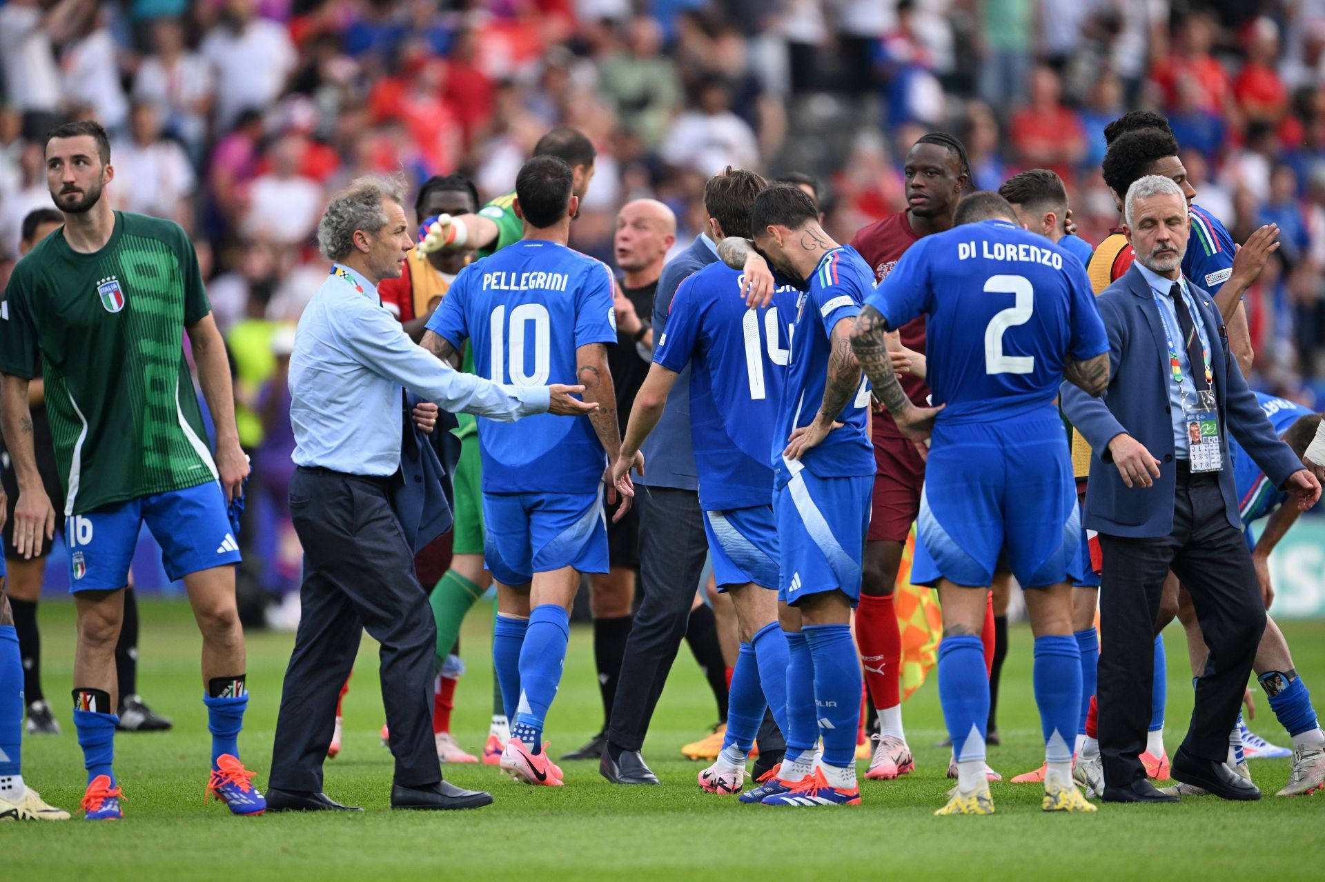 The Azzurri suffered a 2-0 defeat.