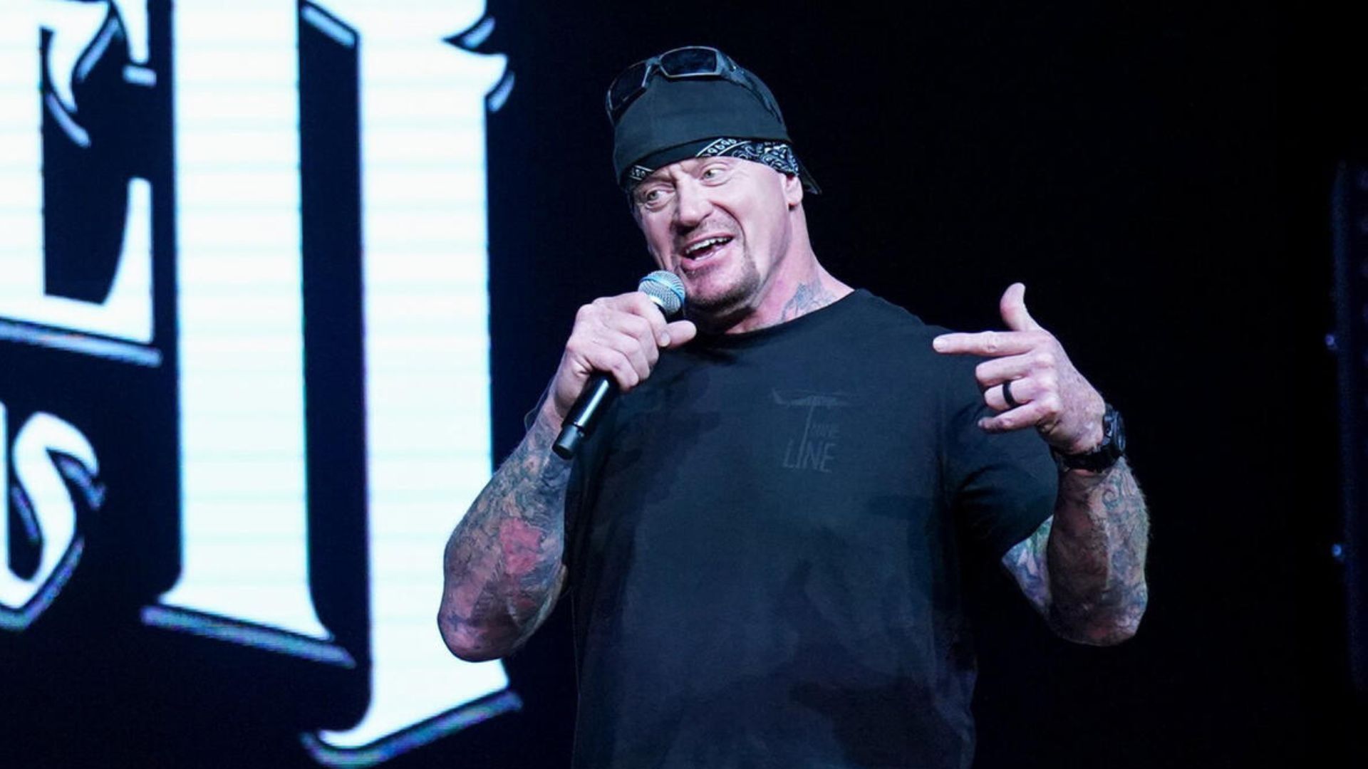 The Undertaker at the UNDERTAKER 1 deadMAN SHOW! [Image credits: WWE.com]