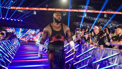 The Nigerian Giant always pops up for battle royals. [Image credits: WWE]