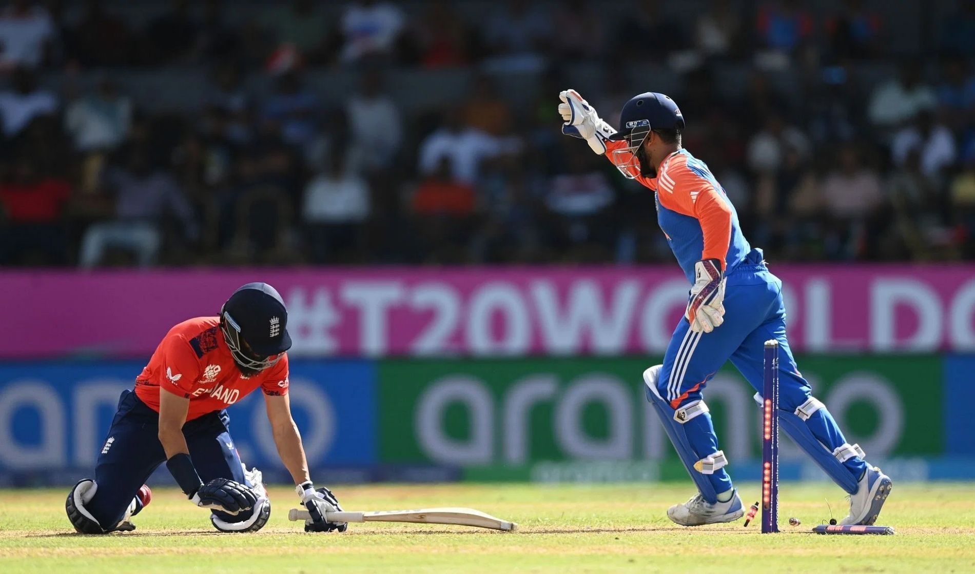 Rishabh Pant pulled off a smart stumping to send Moeen Ali on his way. (Image Credit: Getty Images)