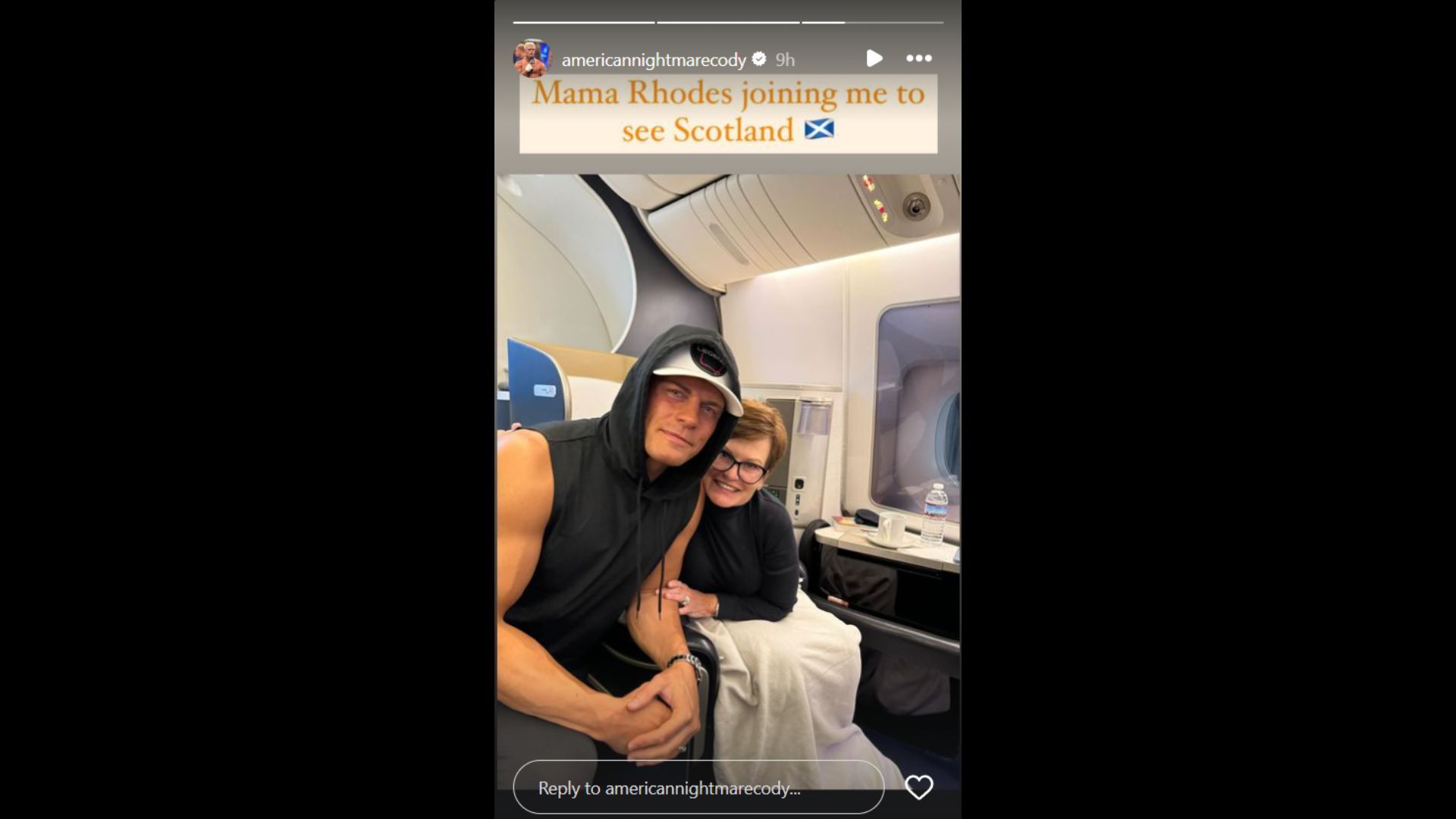 Screenshot of Cody Rhodes&#039; Instagram Story