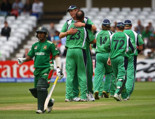 Trent Johnston picked up three wickets against Bangladesh