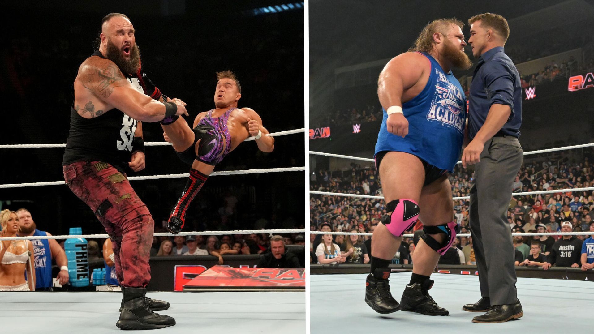 Chad Gable and Braun Strowman were in action this week on WWE RAW [Image Credit: WWE]