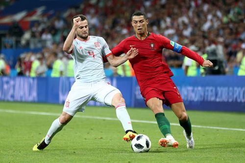 Nacho (left) and Cristiano Ronaldo