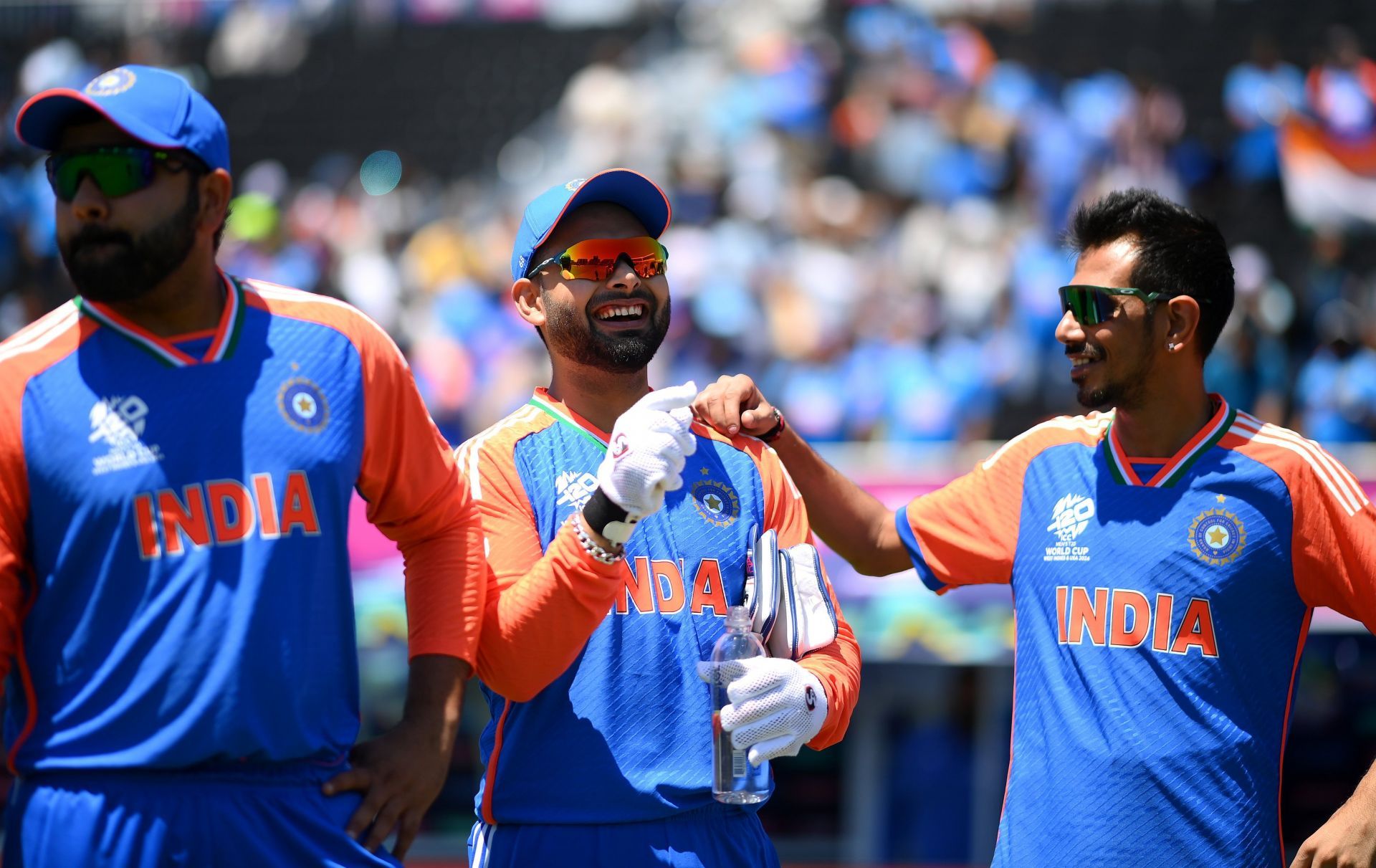 Team India are all smiles. (Image Credits: BCCI&#039;s official X handle)