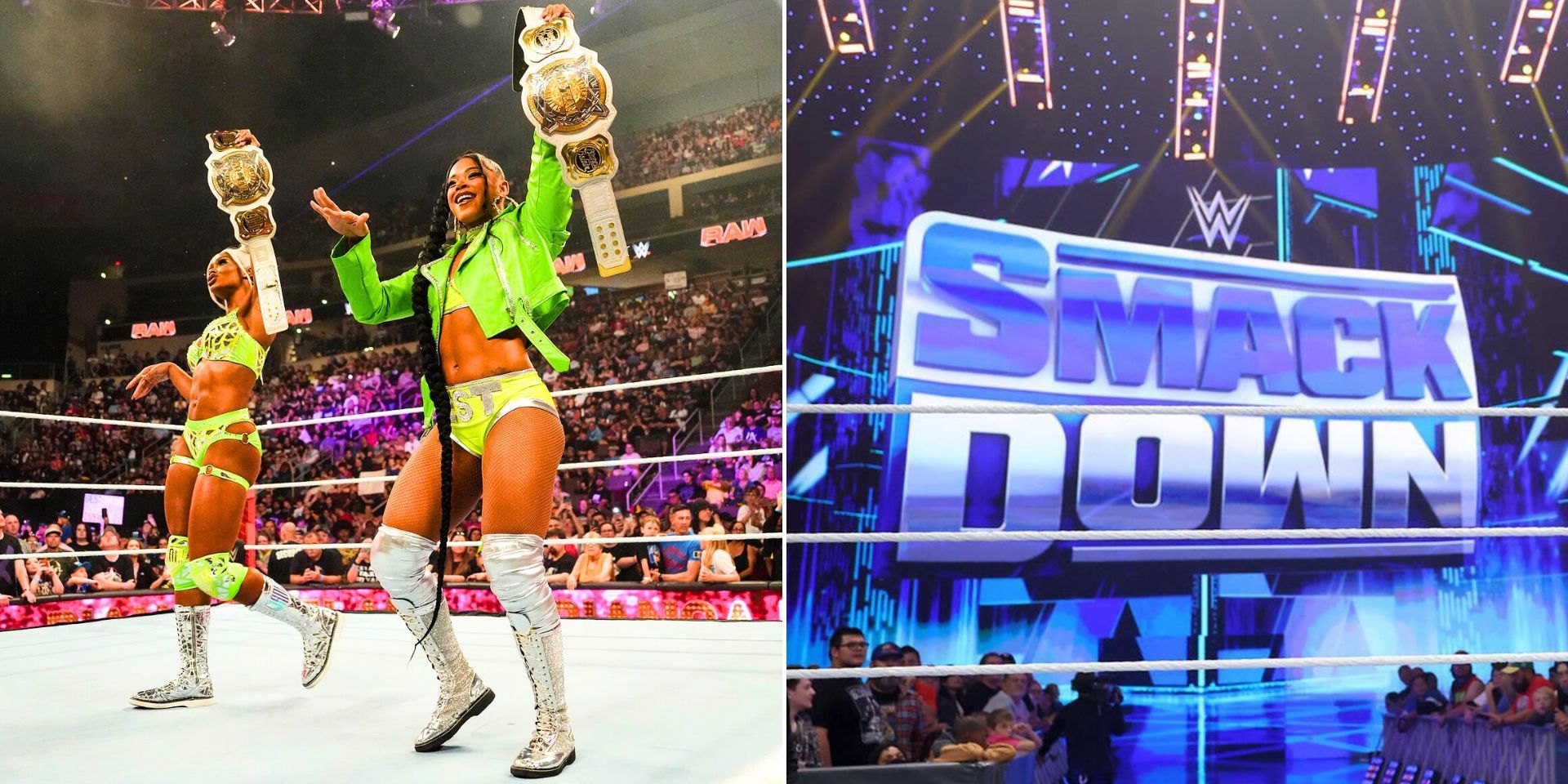 Bianca Belair and Jade Cargill had a match on SmackDown (Images via WWE.com)