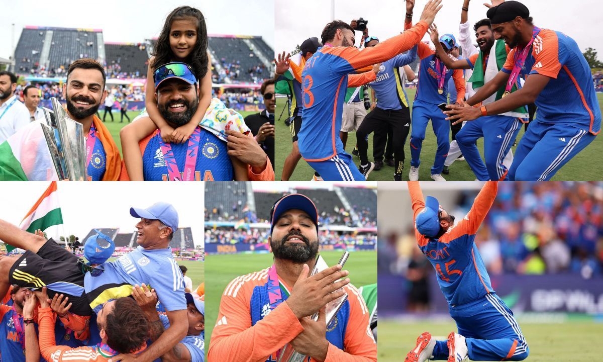 भारतीय टीम के वर्ल्ड कप जश्न की खास तस्वीरें
