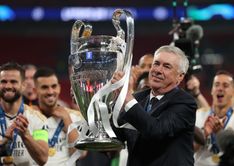 How many UEFA Champions League trophies does Carlo Ancelotti have in his career?