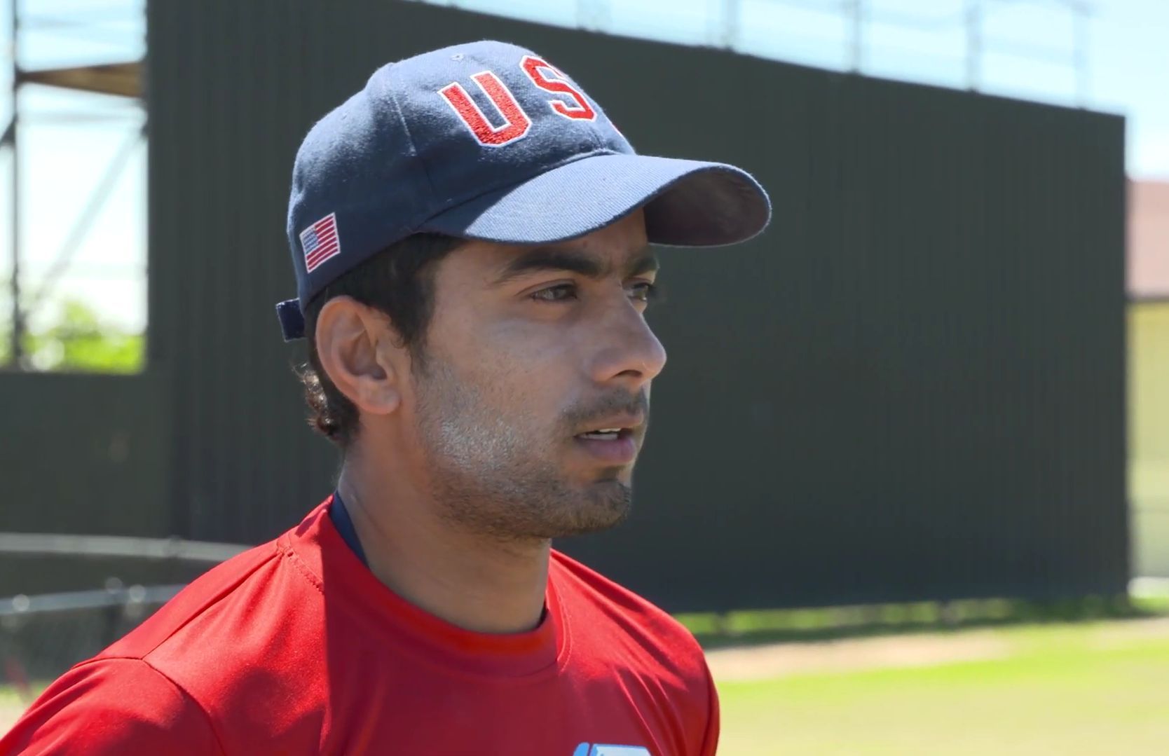 Ali Khan of USA (Credits: Snapgrab Youtube / USA Cricket)