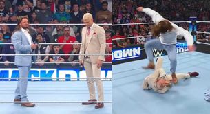 WWE SmackDown के मेन इवेंट में दिग्गज ने सूट-बूट में आकर प्यार, धोखे और बदले की कहानी से उड़ाए सबके होश, चैंपियन पर किया 'जानलेवा' हमला