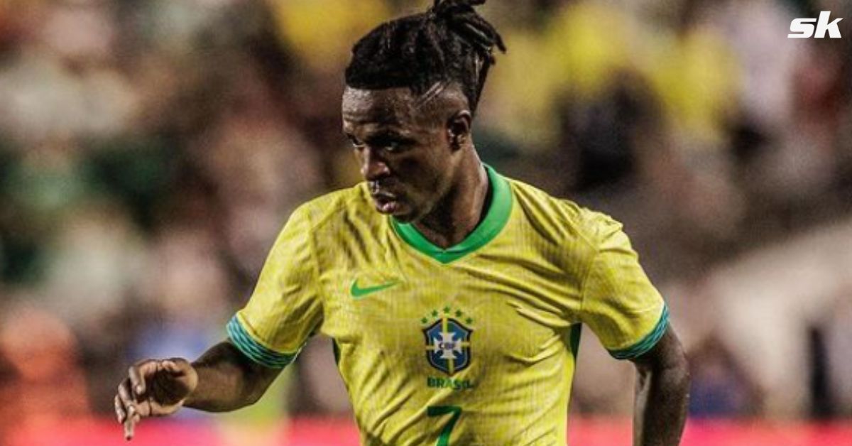 Vinicius Junior flaunts his new hairstyle (image via Instagram/vinijr)