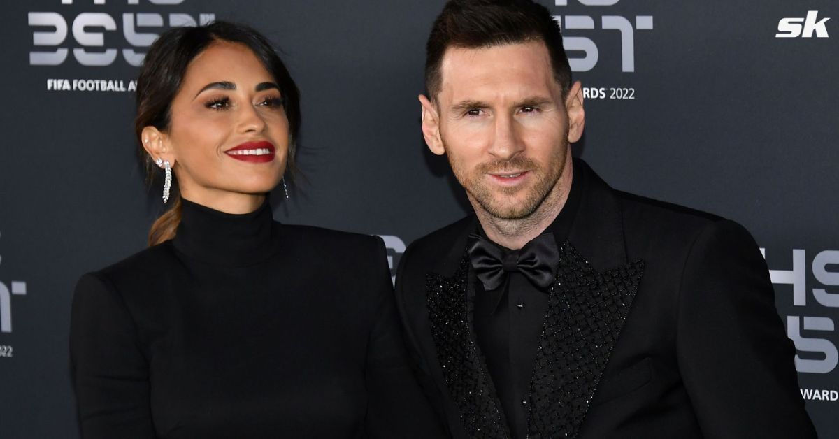 Lionel Messi and Antonela Rocuzzo (image via Getty)