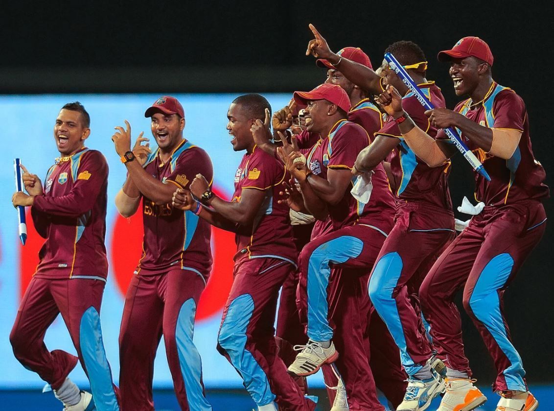 वेस्टइंडीज की टीम चैंपियन बनने के बाद (PC: AFP)