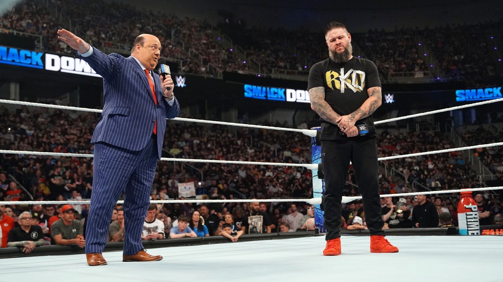 Paul Heyman and Kevin Owens