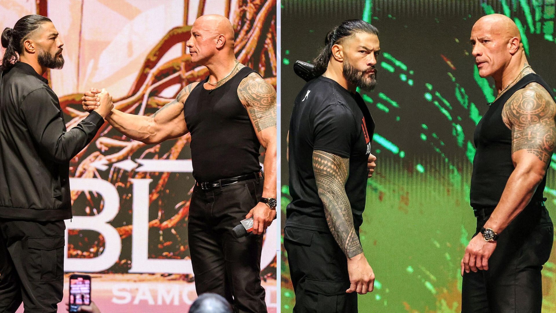 The Rock and Roman Reigns took time off after WrestleMania XL. [Image source: WWE.com]