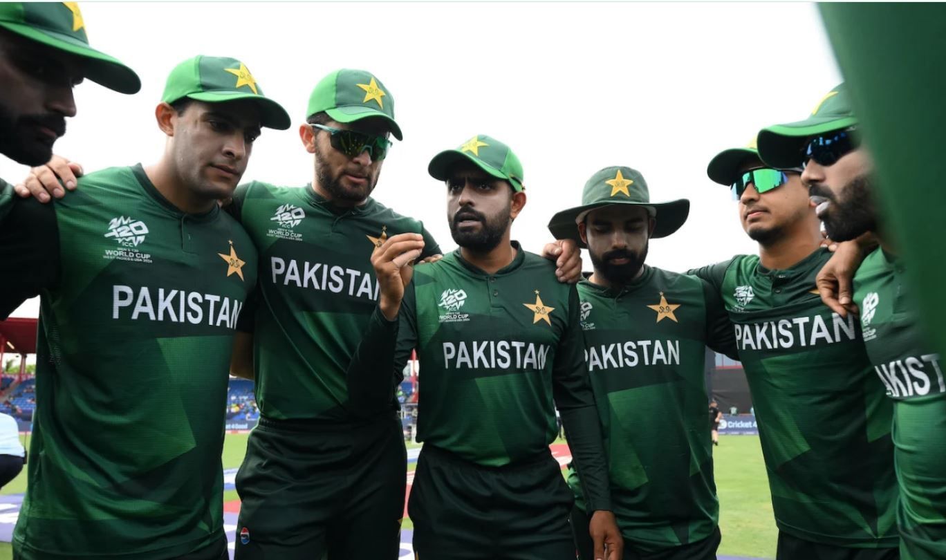 पाकिस्तान क्रिकेट टीम मैच के दौरान (Pc: ICC/Getty)