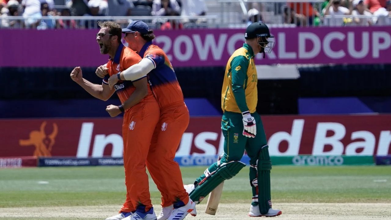 नीदरलैंड्स की टीम शुरुआत में दक्षिण अफ्रीका के ऊपर दबाव बनाने में सफल रही थी (Photo: ICC)