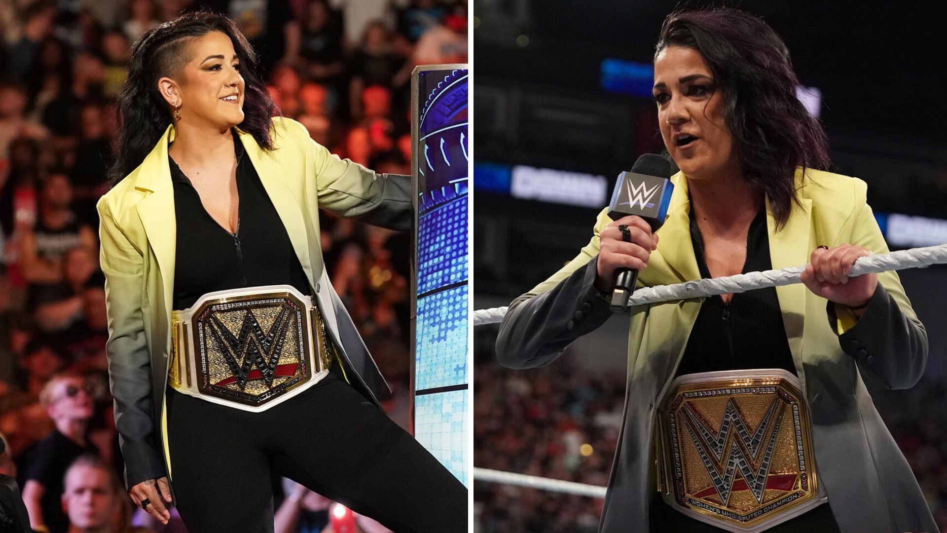 Bayley will be in action at Clash at the Castle. [Photos: WWE.com]