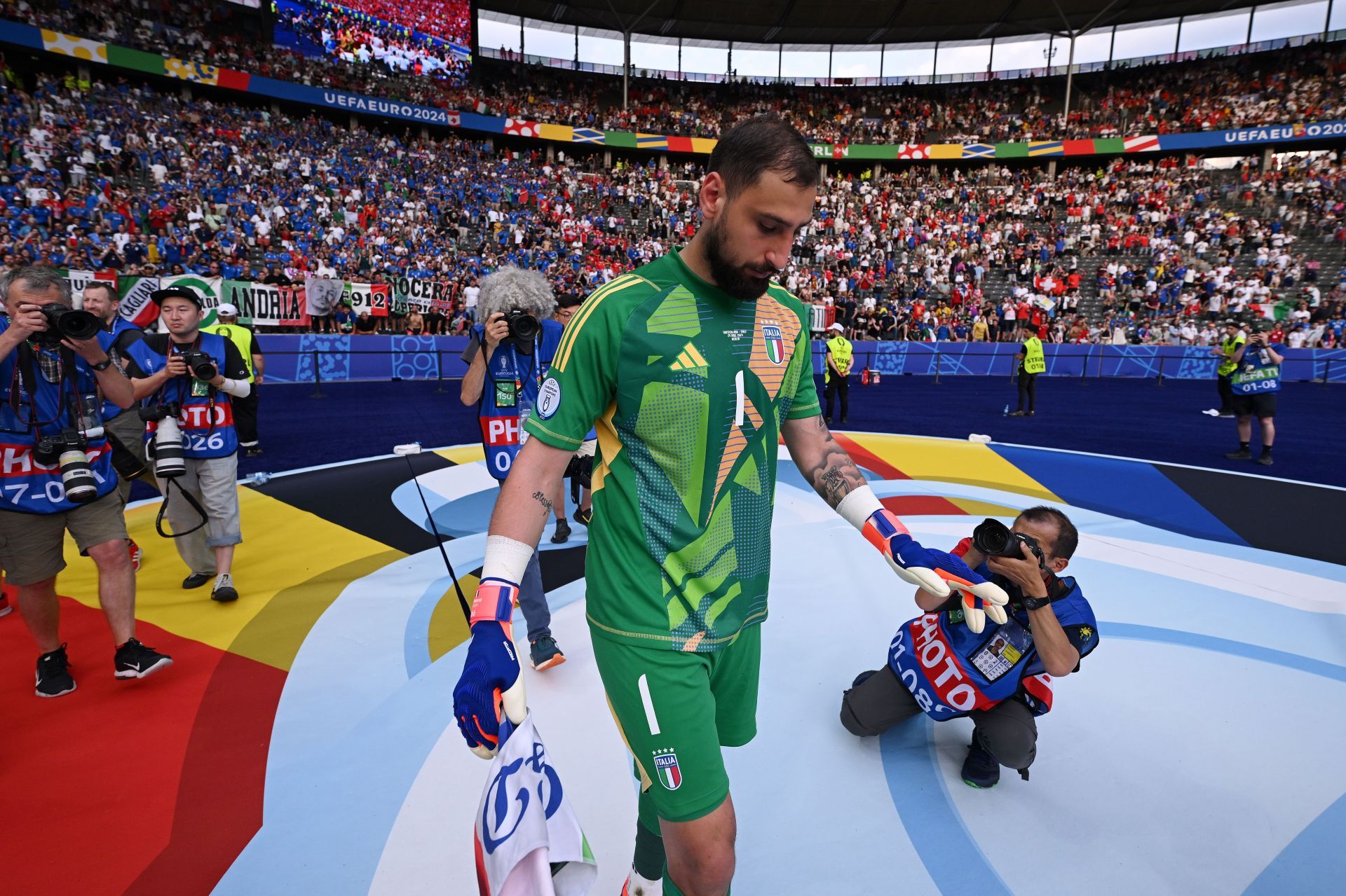 Italy goalkeeper Gianluigi Donnarumma at Euro 2024