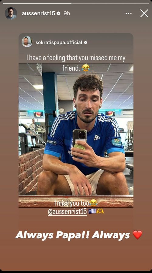 Mats Hummels' Instagram story