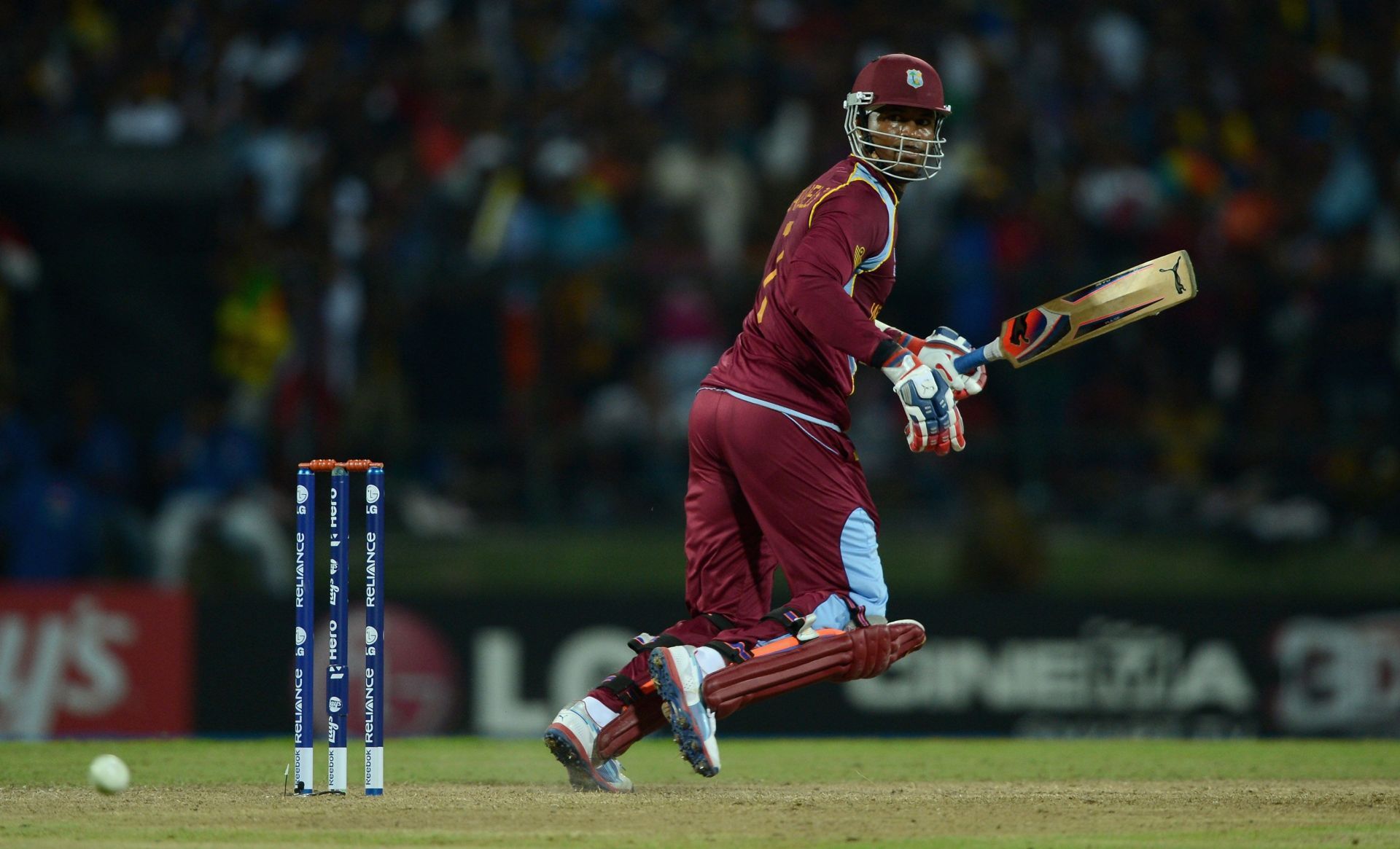 Samuels scored a magnificent half-century against Sri Lanka in the 2012 T20 World Cup final.