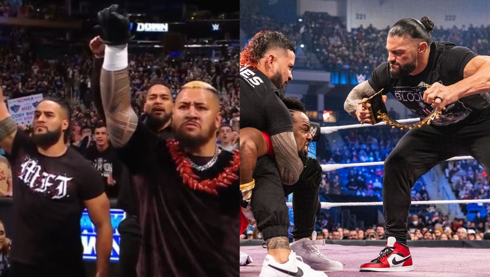 WWE SmackDown में ब्लडलाइन ने पॉल हेमन पर हमला किया (Photo: WWE.com)