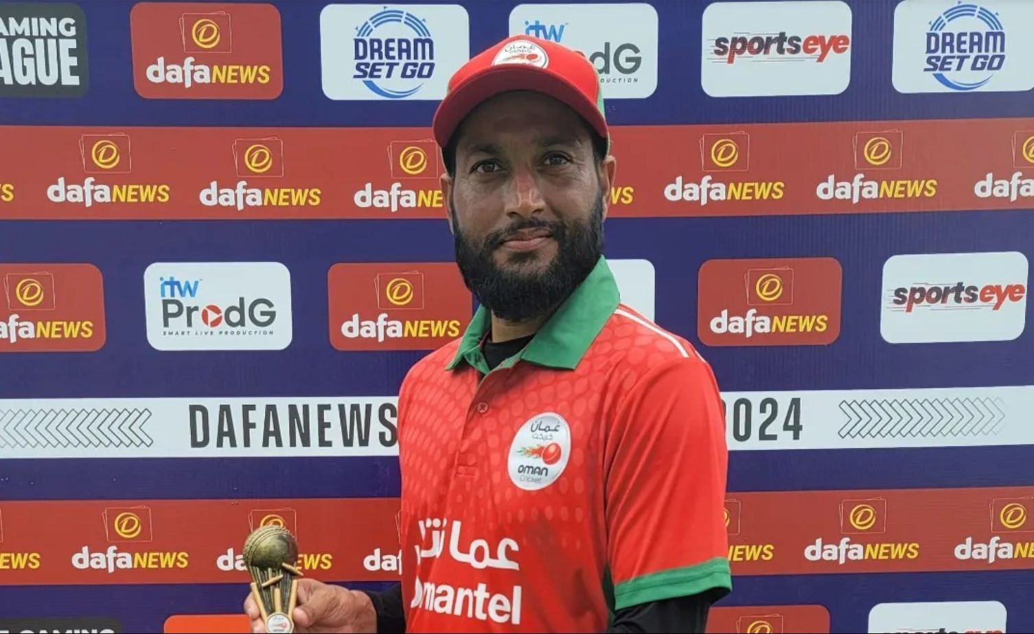 Khalid Kail of Oman (Credits: FB / Oman Cricket)