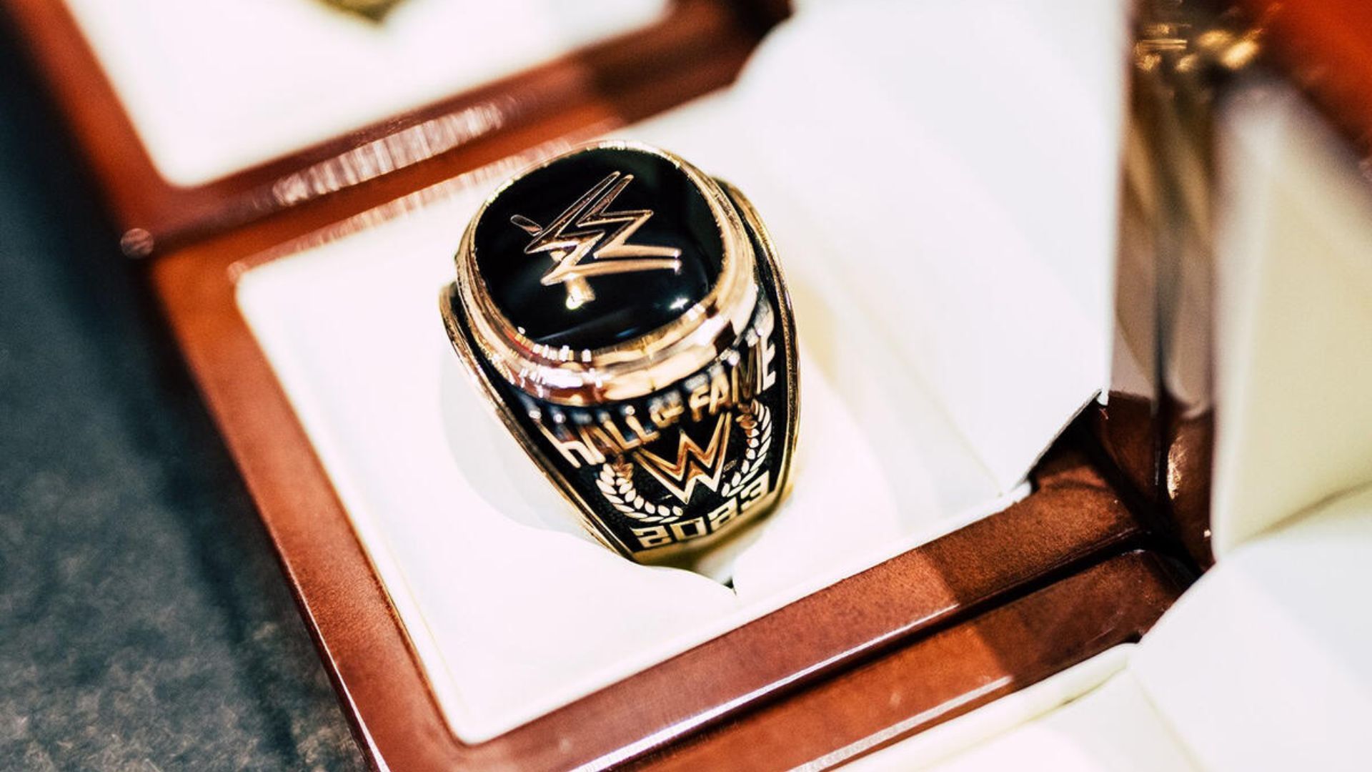 The prestigious WWE Hall of Fame ring.