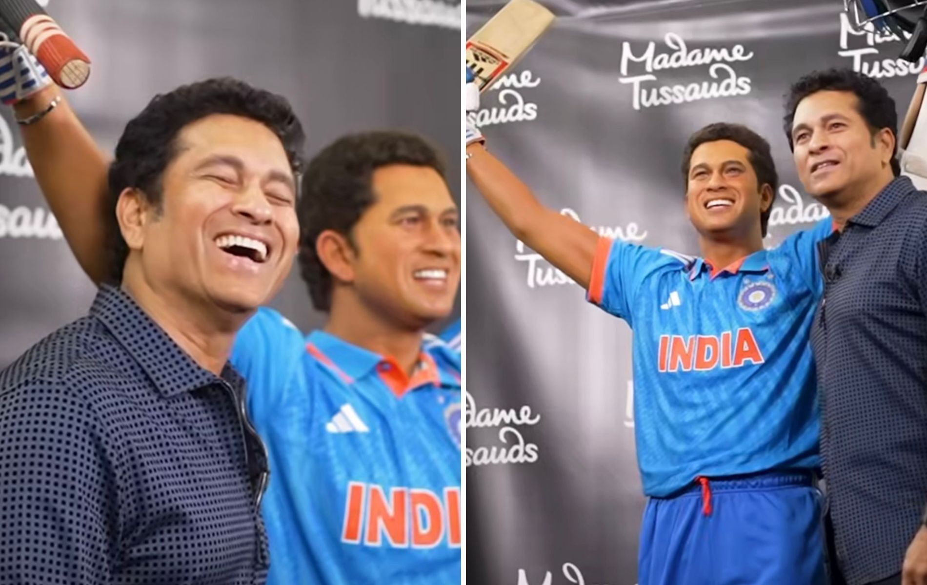 [Watch] Sachin Tendulkar poses with his wax statue at Madame Tussauds ...