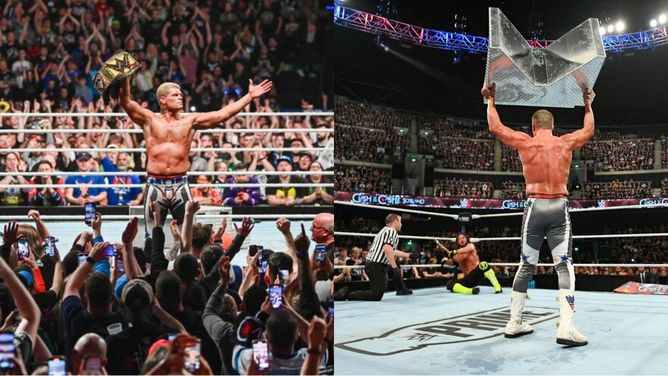 4 कारण क्यों Cody Rhodes ने Clash at the Castle में Aj Styles को हराकर अनडिस्प्यूटेड WWE चैंपियनशिप रिटेन की